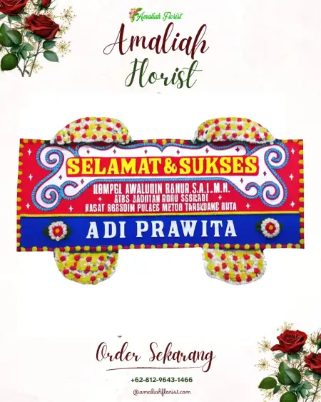 Papan Bunga Ucapan Selamat gunungsari